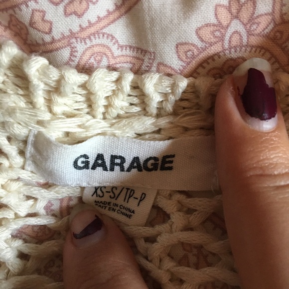 Garage Cream Cardigan - Picture 2 of 2